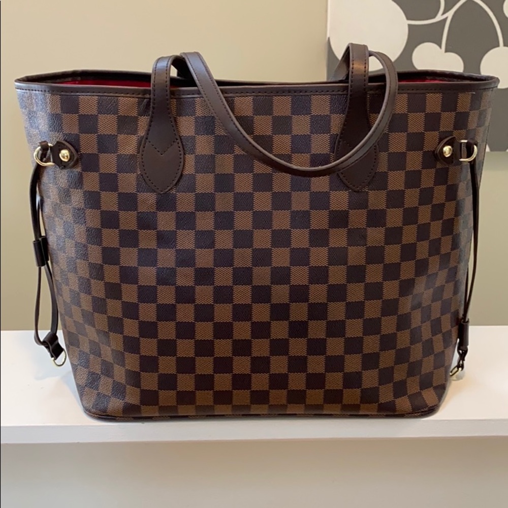 Daisy Rose brown checkered tote